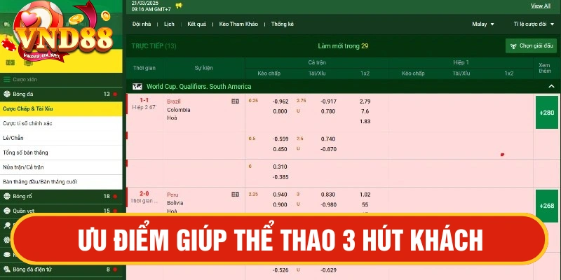 Ưu điểm thể thao 3