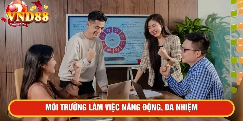Môi trường làm việc năng động, đa nhiệm